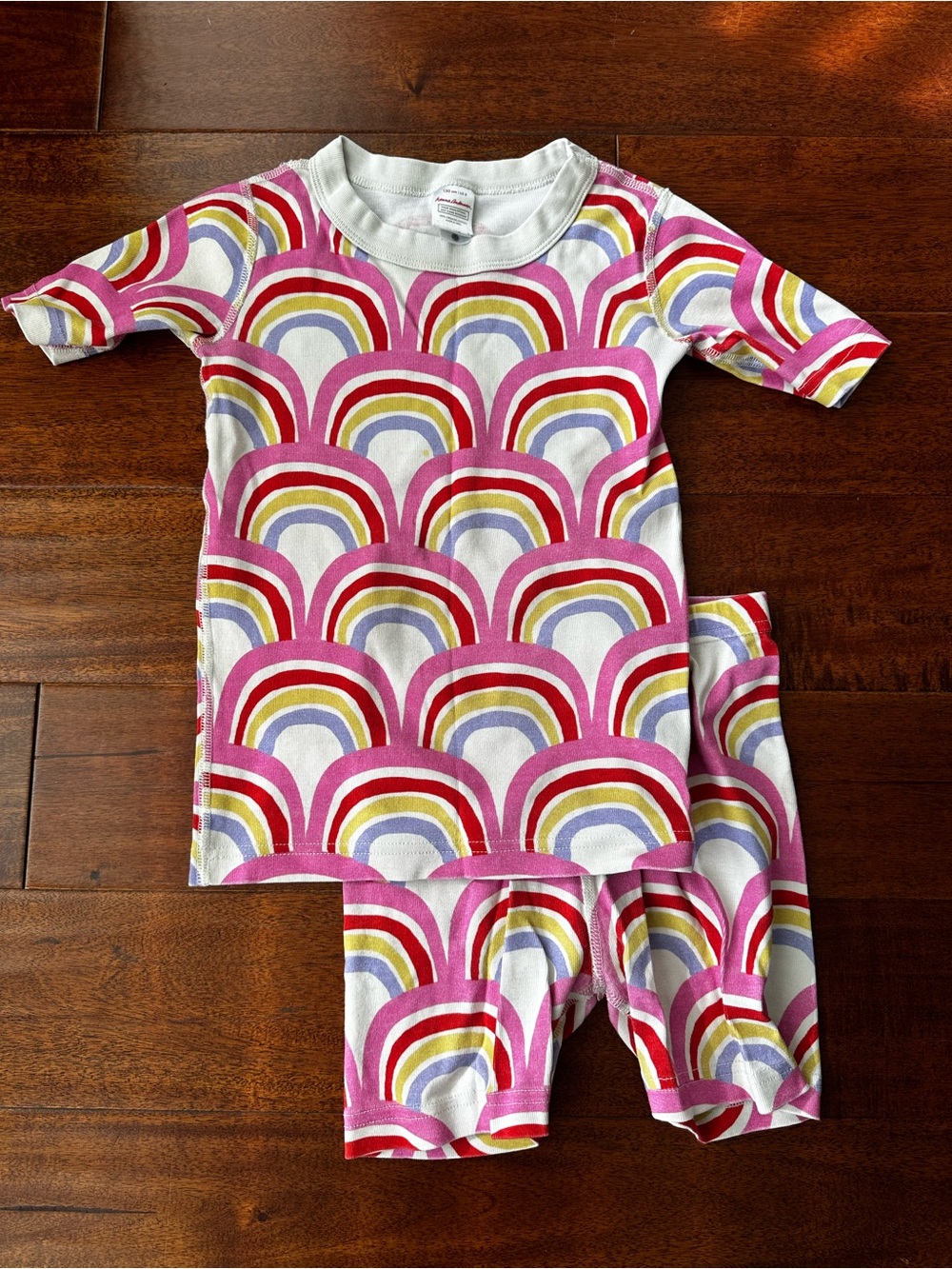 Hanna Andersson Rainbow Short John set